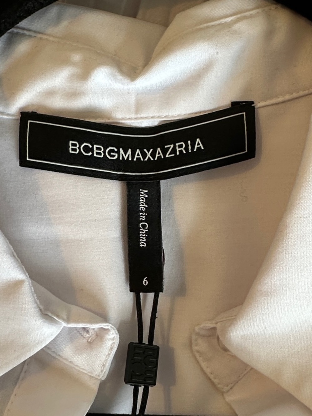 BCBGMaxAzria White Pleated Long Sleeve Tunic Dress - Picture 3 of 5
